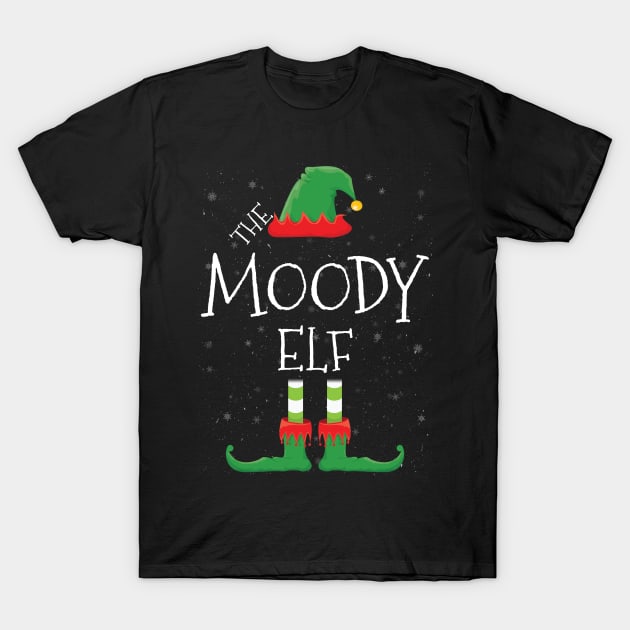 MOODY Elf Family Matching Christmas Group Funny Gift T-Shirt by tabaojohnny